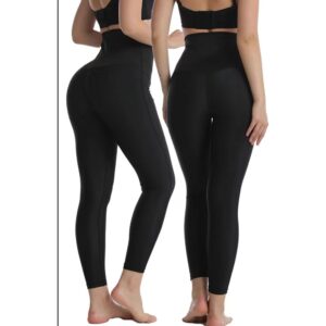 European and American breasted abdominal compression sweatpants, cropped pants, waist cinching yoga pants - Image 5