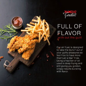 Kitchen Couture 3.4L Air Fryer Colour: Black - Image 5