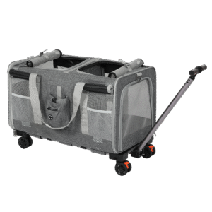 Pawz Pet Carrier 4 Wheel Portable Rolling Foldable - Image 9