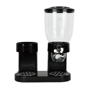 TOQUE Double Cereal Dispenser Dry Food Black - Image 5