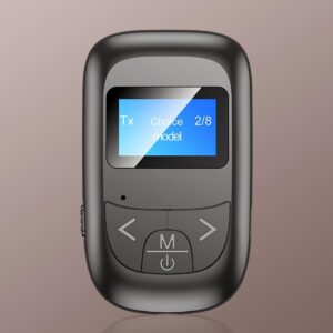 2-In-1 Bluetooth Adapter With Lcd Display - Black - Image 1