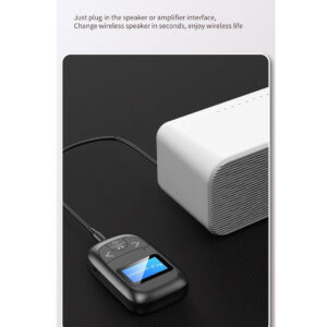 2-In-1 Bluetooth Adapter With Lcd Display - Black - Image 3