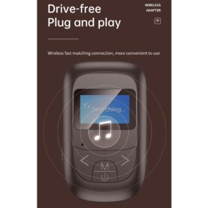 2-In-1 Bluetooth Adapter With Lcd Display - Black - Image 5