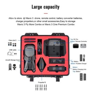 Waterproof Shockproof Suitcase For Dji Mavic 3 - Abs Material - Image 5