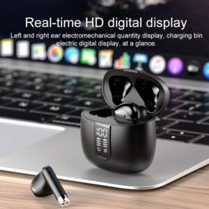 Wireless Bluetooth 5.0 Earphones With Led Display - Black - Image 5