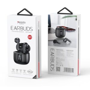 Wireless Bluetooth 5.0 Earphones With Led Display - Black - Image 8