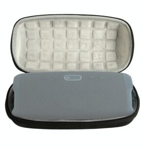 Portable Bluetooth Speaker Storage Box With Strap & Carabiner For Jbl Charge 5 - Black - Image 5