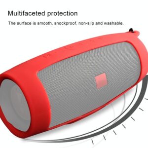 Shockproof Silicone Case For Jbl Charge 4 Bluetooth Speaker - Black - Image 3