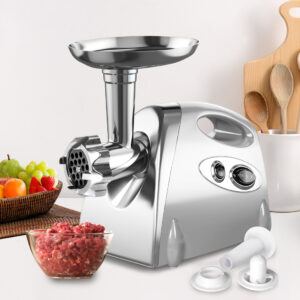 800W Electric Meat Grinder Mincer Sausage Silver - Image 7