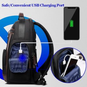 Waterproof Anti-Theft Outdoor Shoulder Bag With Usb Port - Large Capacity - Black - Image 3