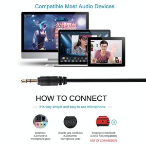Drive-Free Computer Microphone - 3.5Mm Plug Black 3.5M - Image 8