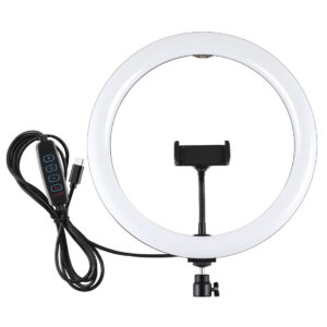 11.8 Dual Colour Led Ring Light With Phone Clamp - 3 Modes - Image 2