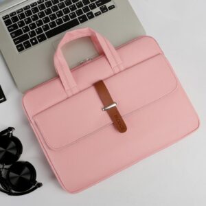 15-15.6 Inch Pink Pu Waterproof Laptop Bag - Durable And Stylish - Image 1