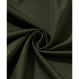 Moss Green Ruched Wrap V Neck Long Sleeve Bodysuit - L - Image 6