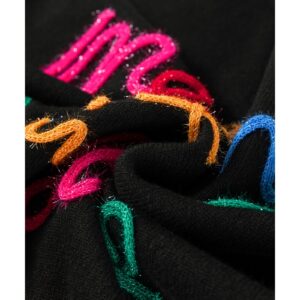 Black Tinsel Merry & Bright Round Neck Plus Size Sweater - 1X - Image 2