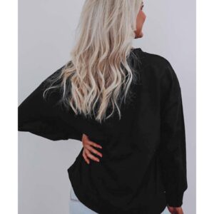 Black Tinsel Merry & Bright Round Neck Plus Size Sweater - 1X - Image 4