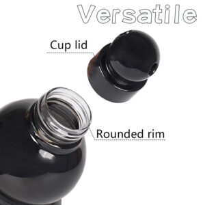 32oz Inspired Gourd Water Plastic Blue Bottle - Decorative Double-Layer Flask with Calligraphy and Accessories - Image 5