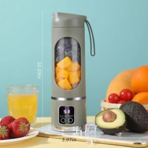 Green Portable Rechargeable Juicer Cup - New Model Multifunctional Small Juice Blender for Students and Home Use - Image 1