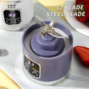 Green Portable Rechargeable Juicer Cup - New Model Multifunctional Small Juice Blender for Students and Home Use - Image 4