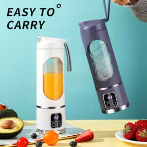 Green Portable Rechargeable Juicer Cup - New Model Multifunctional Small Juice Blender for Students and Home Use - Image 5