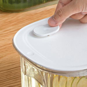 Transparent 4 Liter Refrigerator Cold Drink Dispenser, Juice & Fruit Infuser Water Pitcher, Spigot Beverage Container - Image 3