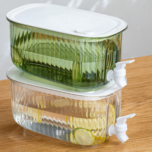 Transparent 4 Liter Refrigerator Cold Drink Dispenser, Juice & Fruit Infuser Water Pitcher, Spigot Beverage Container - Image 4