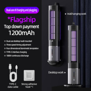 Electric Mosquito Killer Lamp with Detachable Housing and Timer Function - USB Rechargeable - Image 1