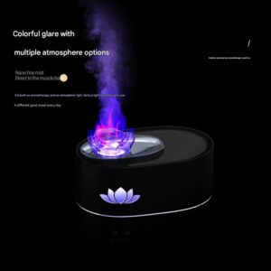 Creative Aroma Diffuser & Humidifier with 7-Hue Light (Black) - Image 3