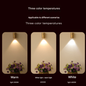 Black Rechargeable Magnetic LED Accent Light - Motion Sensor, 3-Color Dimmable, Wireless Spotlight for Art, Hallway, Door Sign - Image 2