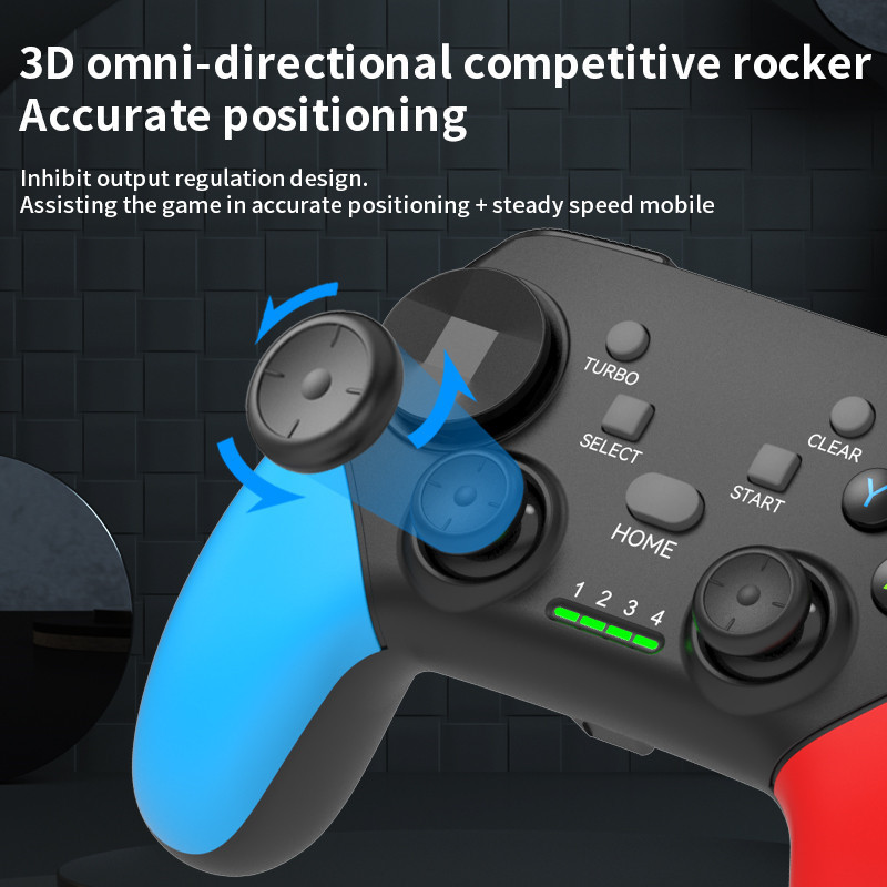 Multi-Platform Wireless Gaming Controller with Dual Motor Vibration ...