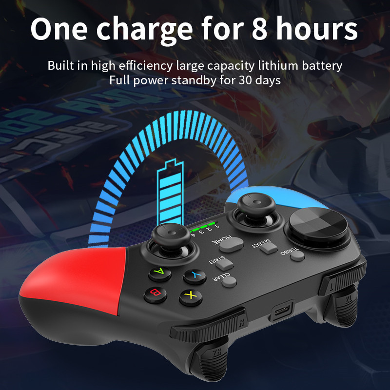 Multi-Platform Wireless Gaming Controller with Dual Motor Vibration ...