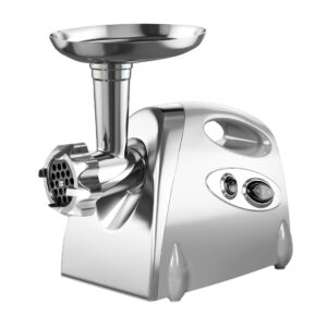 800W Electric Meat Grinder Mincer Sausage Silver - Image 1