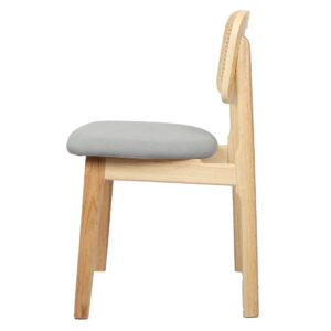 Levede 2x Dining Chair Wood Rattan Armless Natural - Image 2