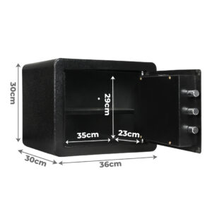 23.3L Digital Security Safe Box Password Key Lock Cash - Image 3