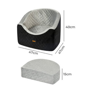 Pawz Dog Car Booster Seat Belt Pet Safe Protector Travel Bed - Image 3