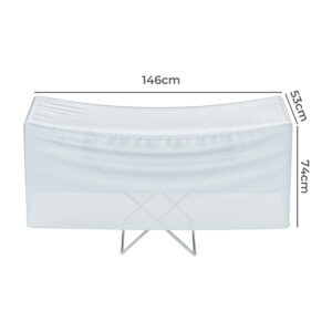 Levede Electric Heated Clothes Airer Cover Grey - Image 3