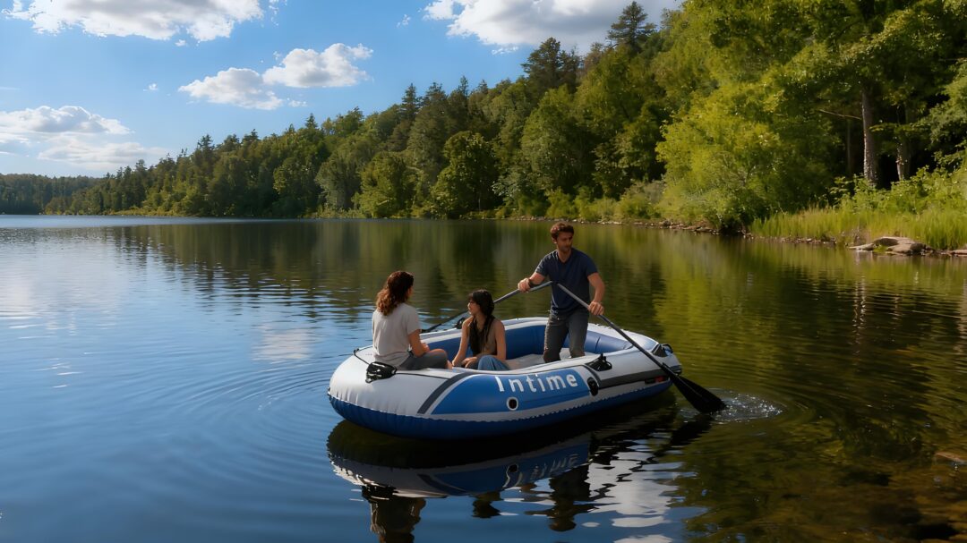3 Man Inflatable Raft 3-Person Inflatable Boat: Thick PVC Raft for Lakes/Pools – 238kg ...